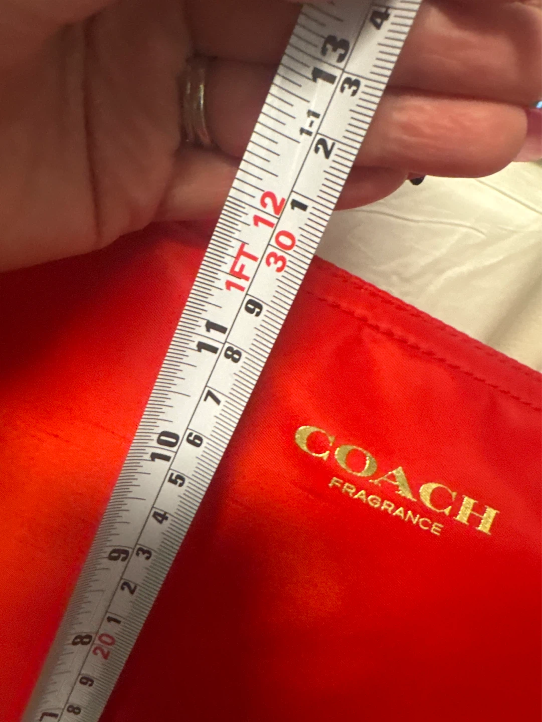 Coach Fragrance Red Tote Bag - photo 4