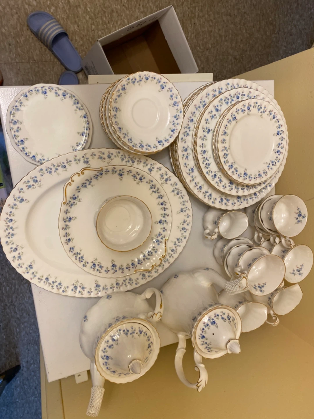 Royal Albert Memory Lane Bone China Tea Set