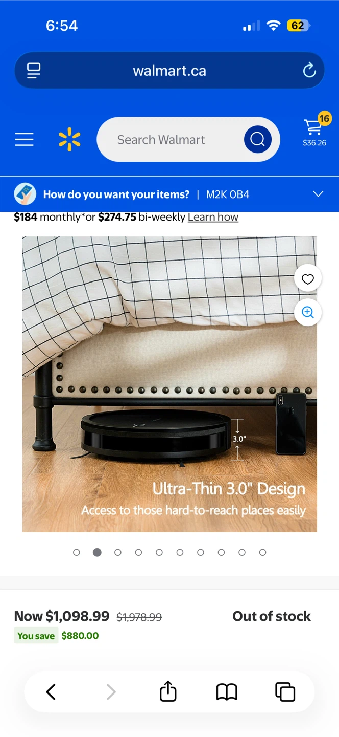 Costway 2-in-1 Robot Cleaner, Sweeping Plus Mopping - photo 2