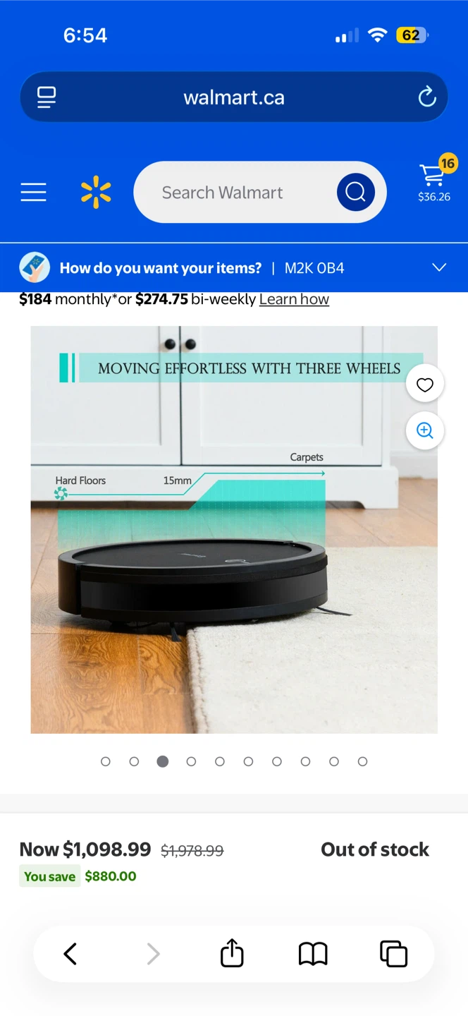 Costway 2-in-1 Robot Cleaner, Sweeping Plus Mopping - photo 3