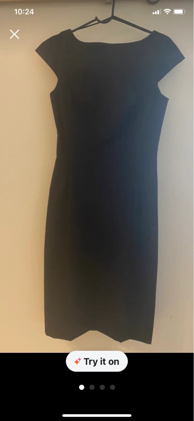⚽ Brand New Banana Republic Black Cap Sleeve Sheath Dress Size 4
