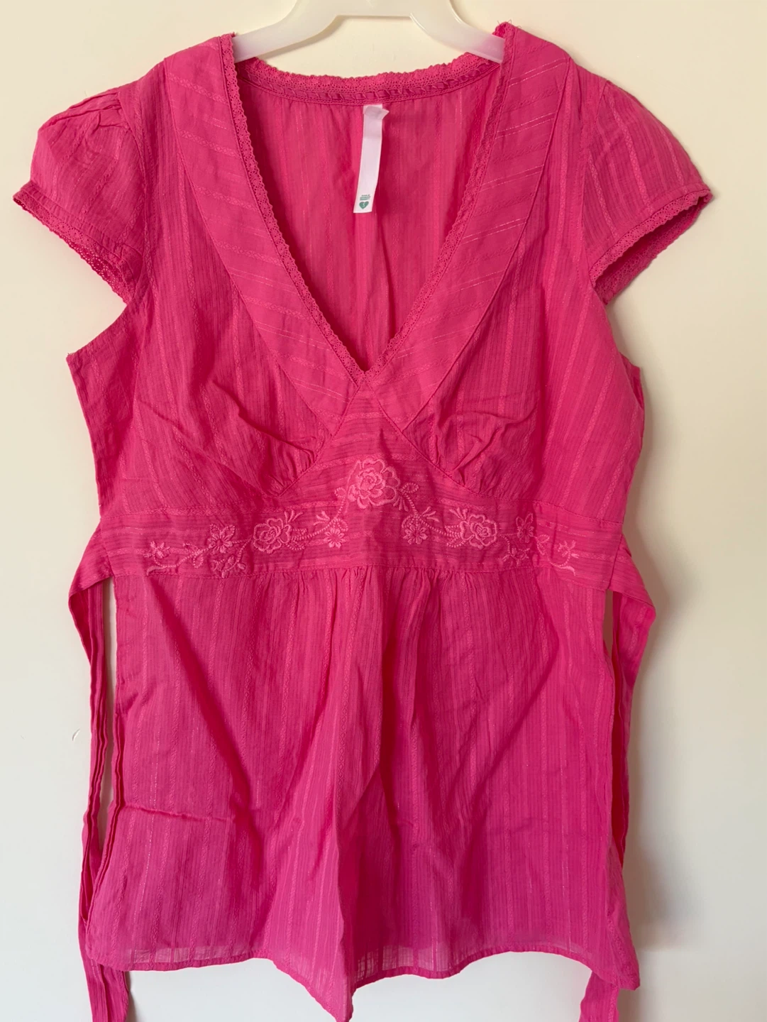 Anchor Blue Pink Blouse - Size S