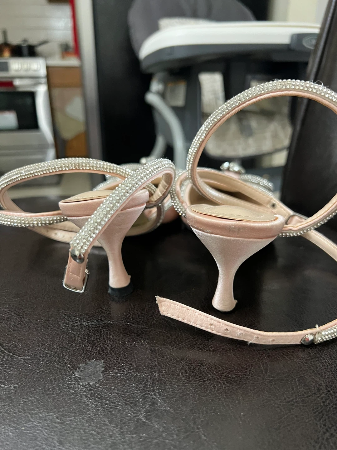 Mach Mach Pink Embellished Bow Heels - photo 3