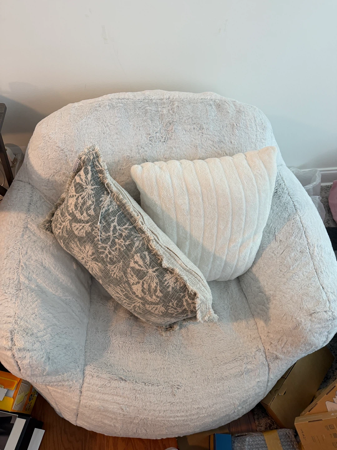 Large Plush Bean Bag Chair