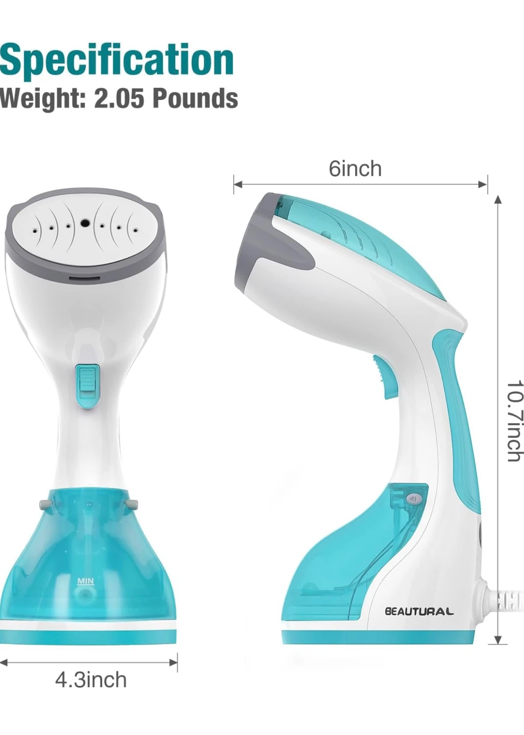 BEAUTURAL Handheld Steamer - photo 2
