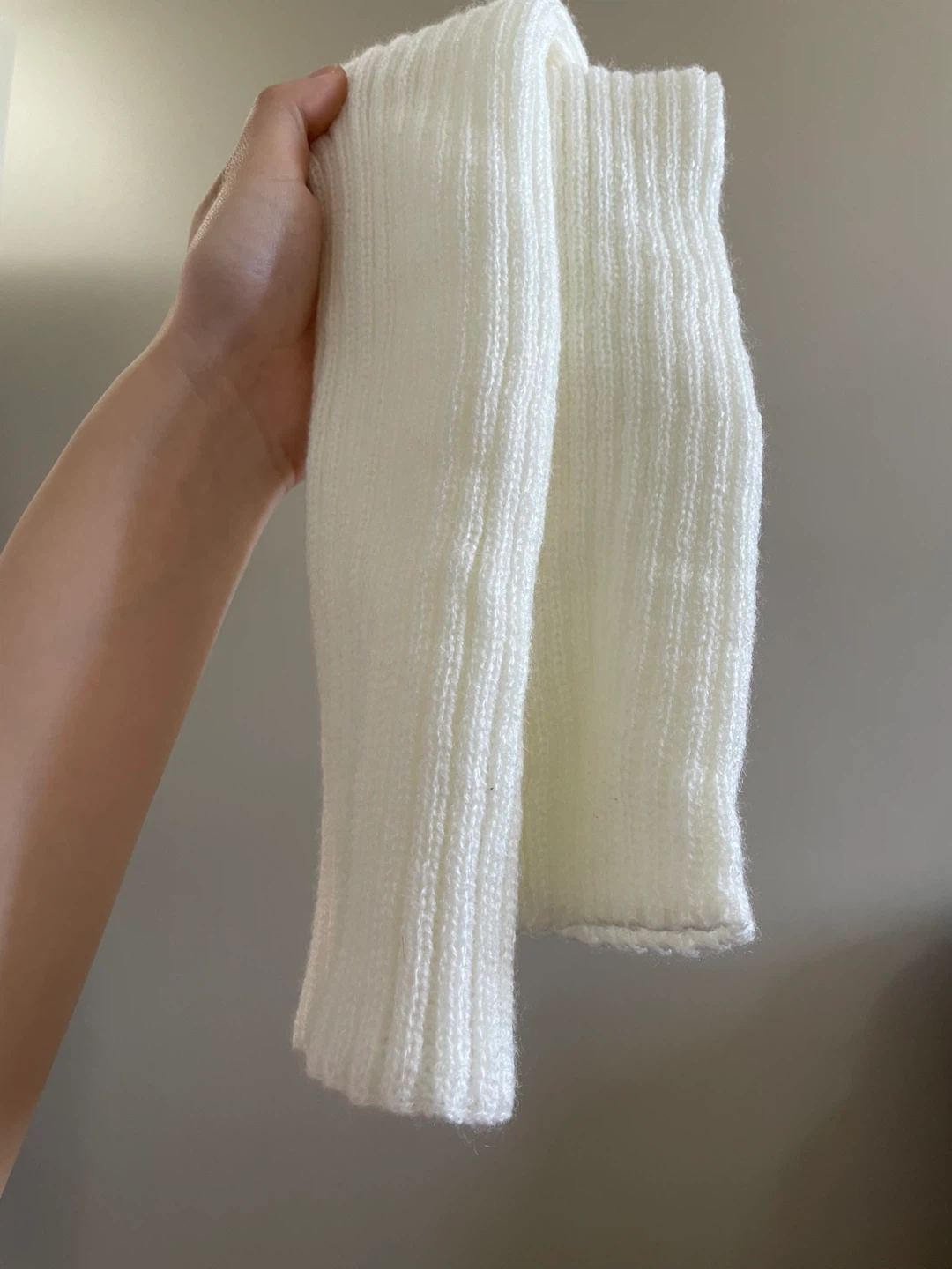 White Knit Leg Warmers - photo 4