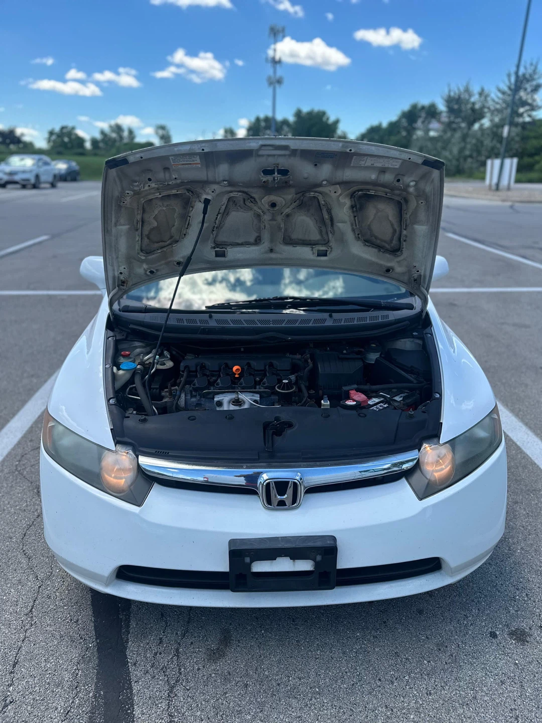 White Honda Civic Sedan 2008 - photo 3