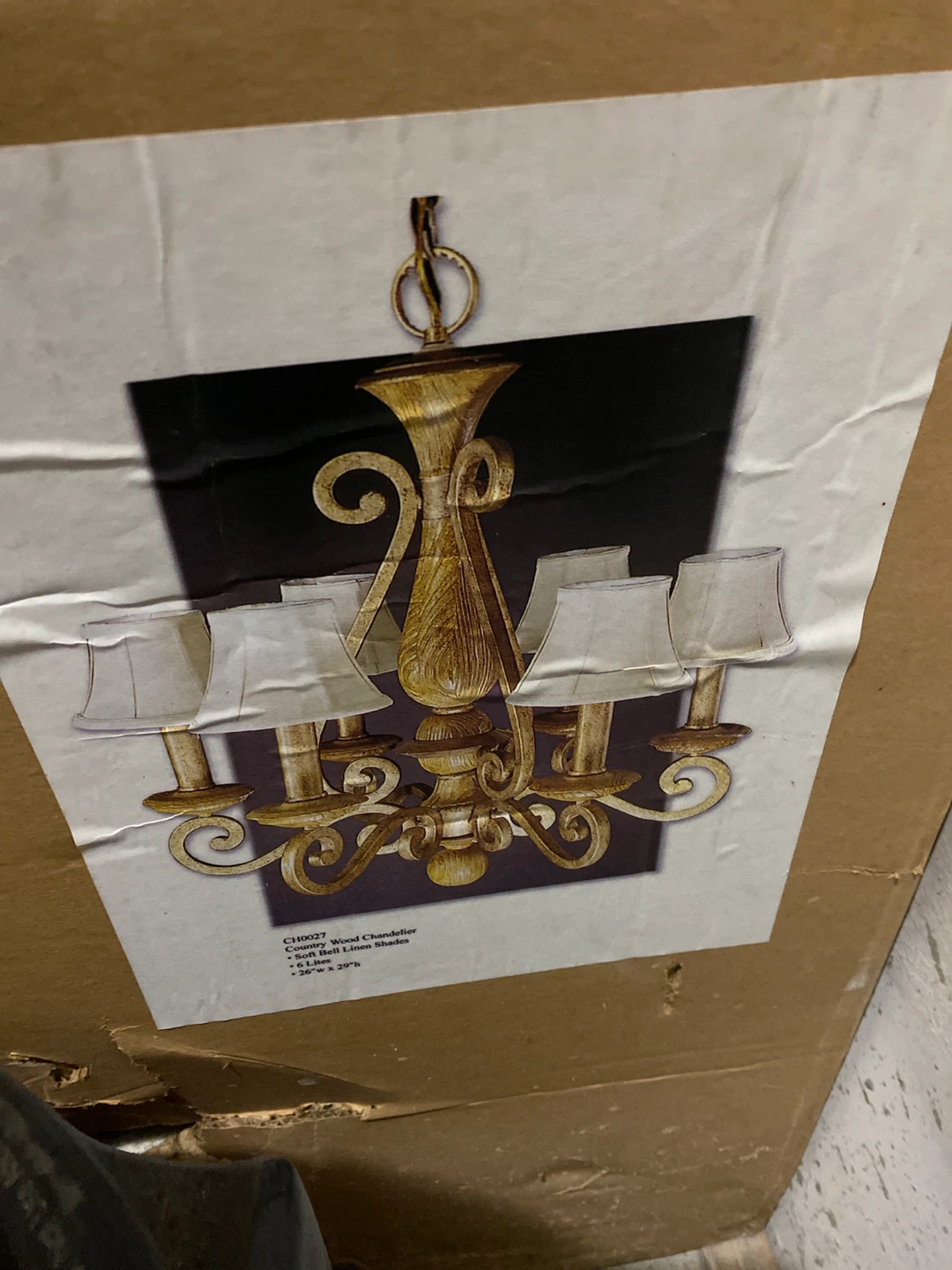 Country Wood Chandelier
