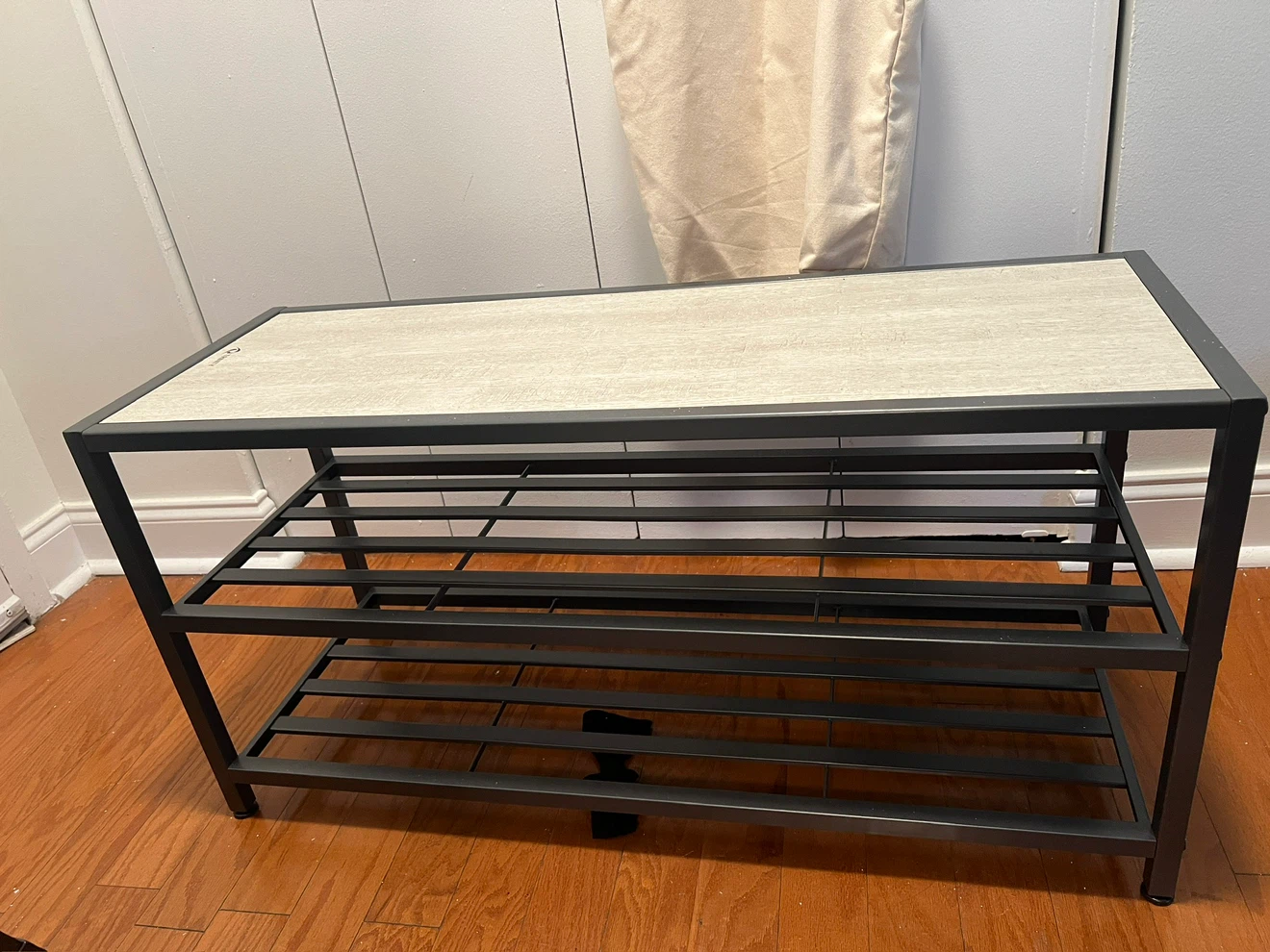 Industrial Style 3-Tier Shoe Rack
