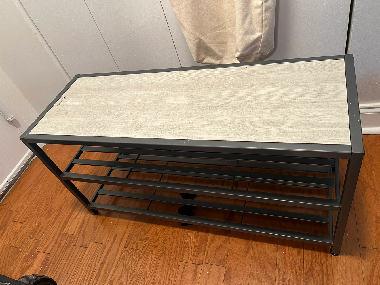 Industrial Style 3-Tier Shoe Rack - photo 5