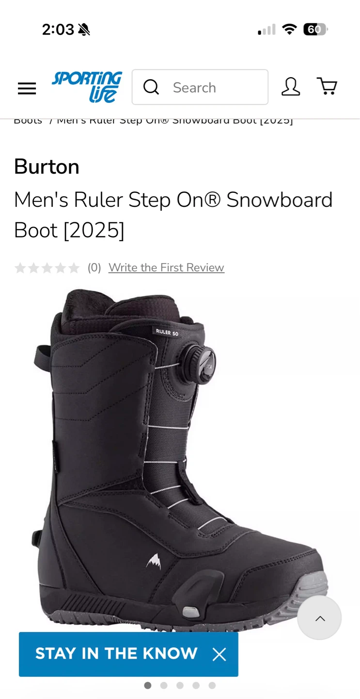 Burton Men's Ruler Step On Snowboard Boots [2025]