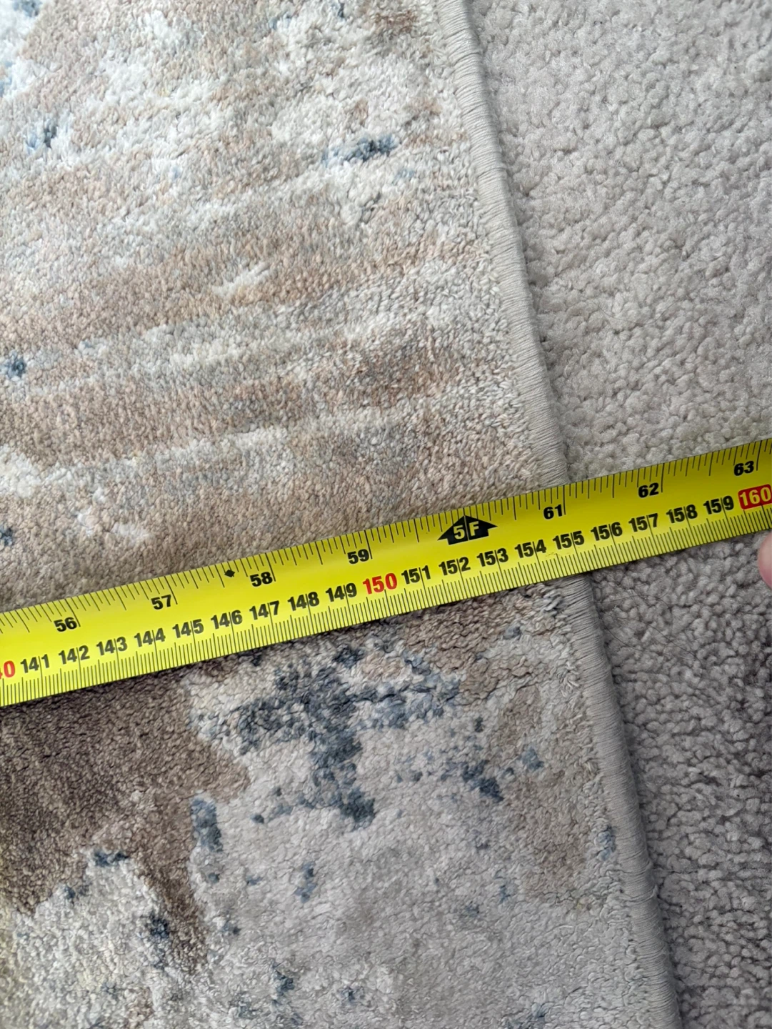Modern Area Rug / Carpet 5’3” x 7’7” – Light Brown & Grey - photo 4