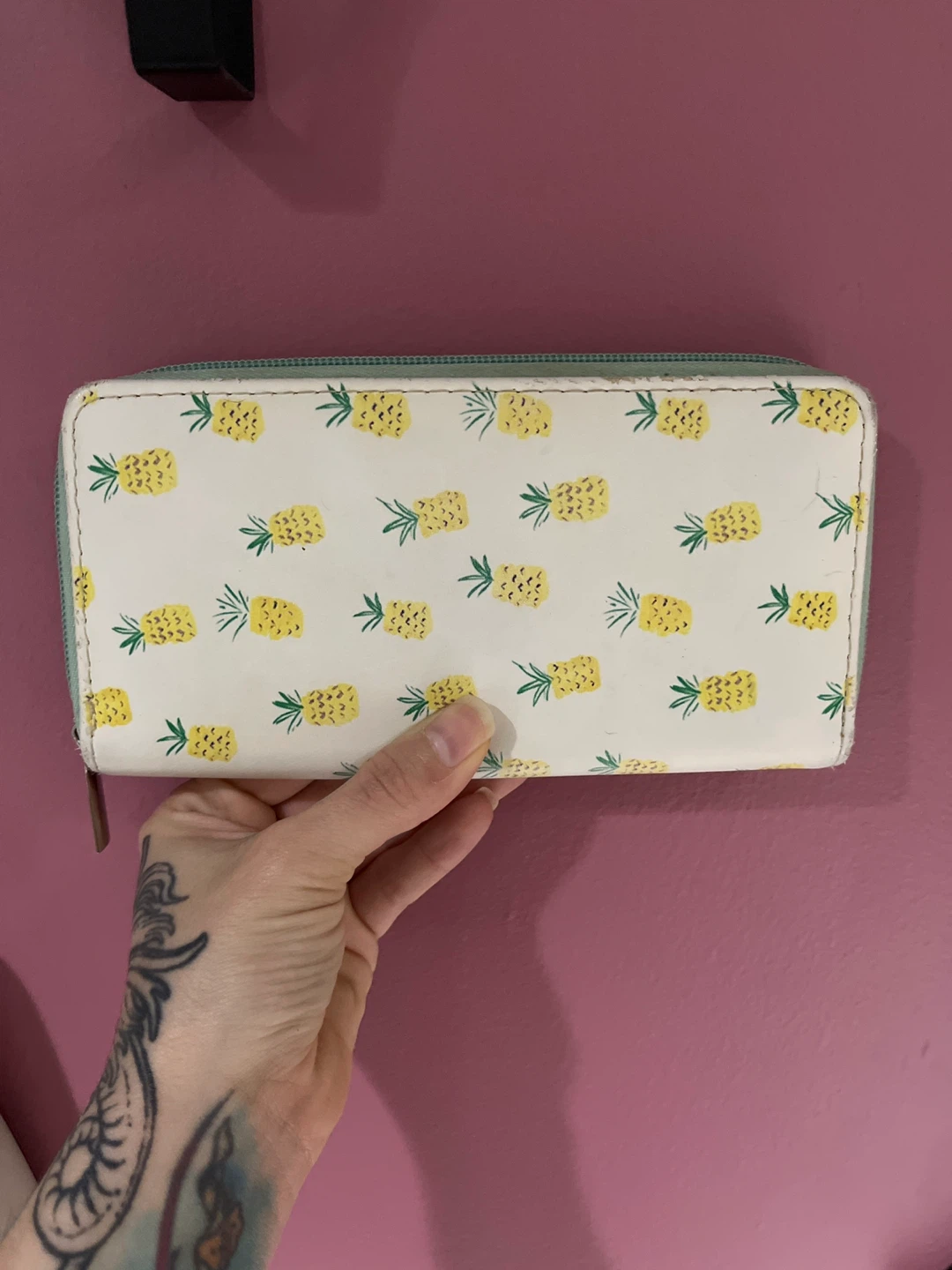 Pineapple Print Wallet