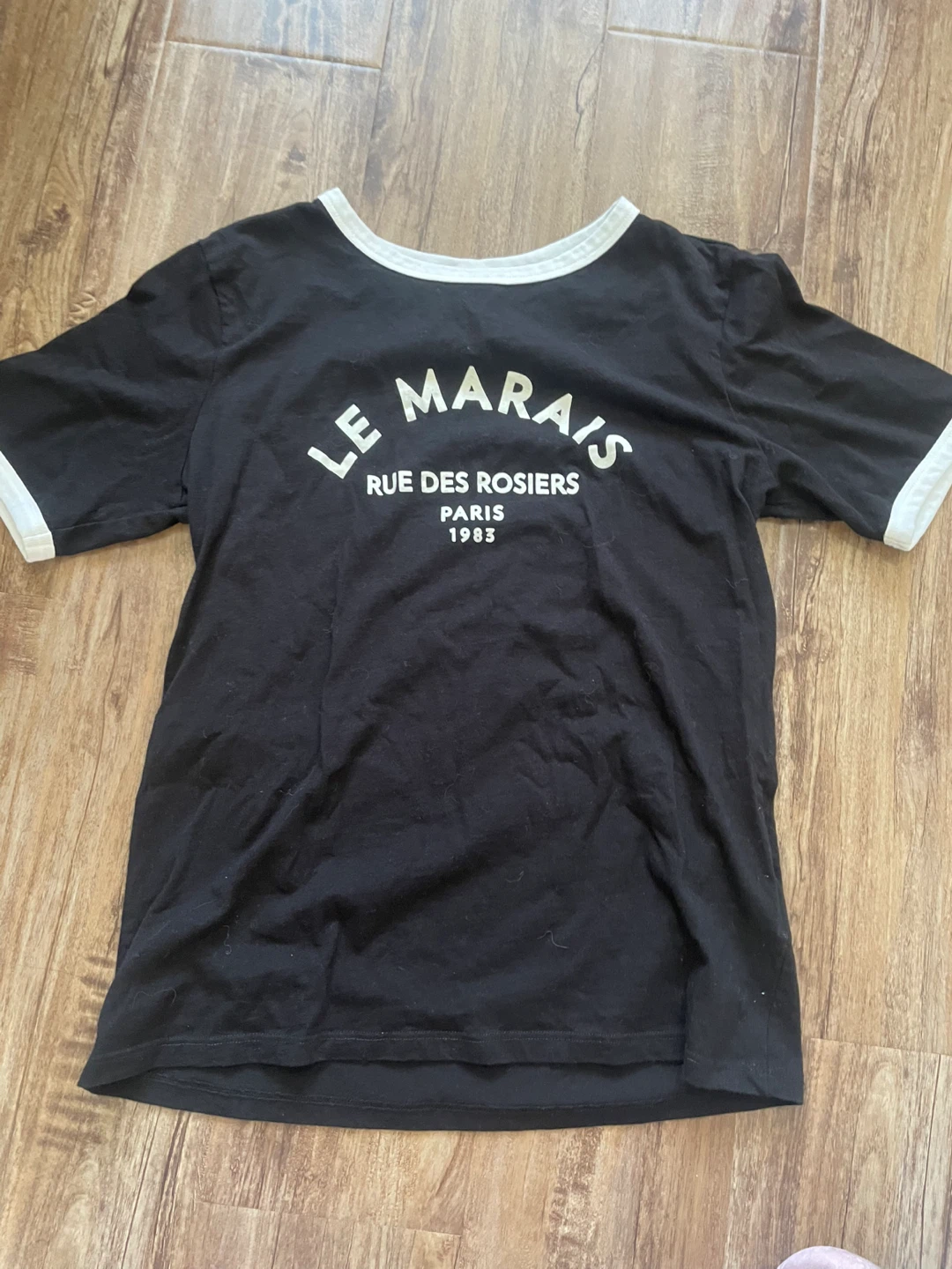 H&M Paris Graphic Ringer T-Shirt - photo 4