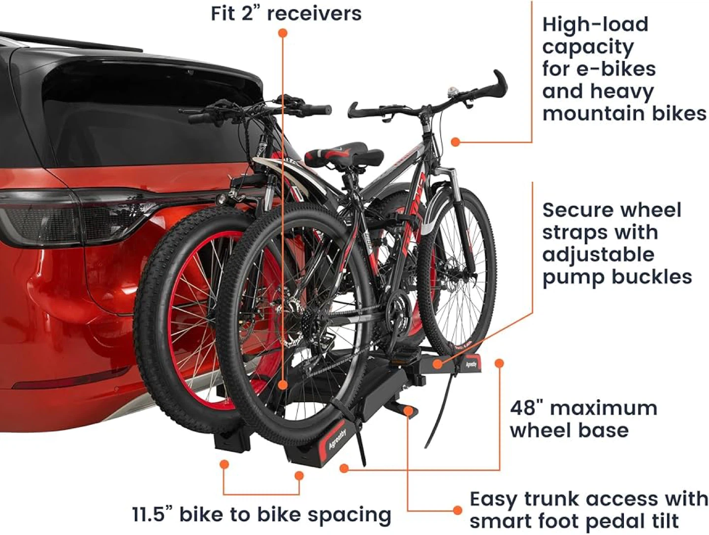 Agatby Bike Rack for 2 Bikes - photo 3