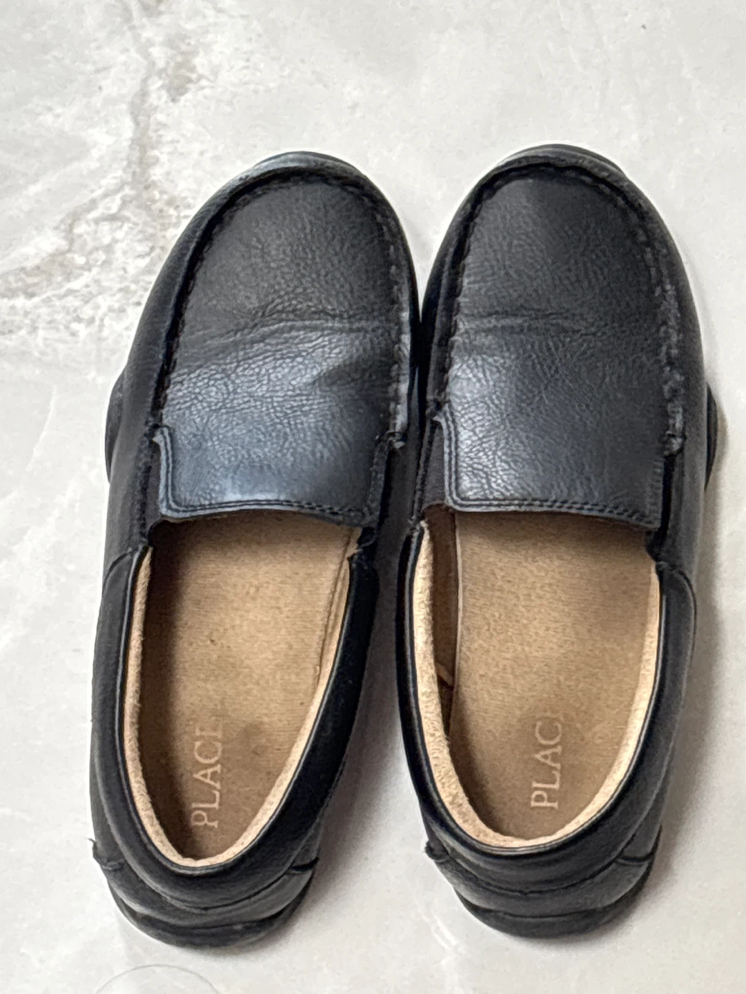 The Children's Place Black Leather Loafers