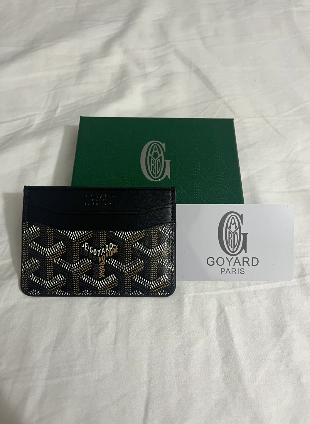 Black Goyard Card Holder