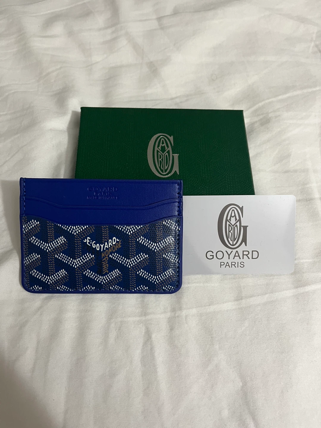 Blue Goyard Card Holder