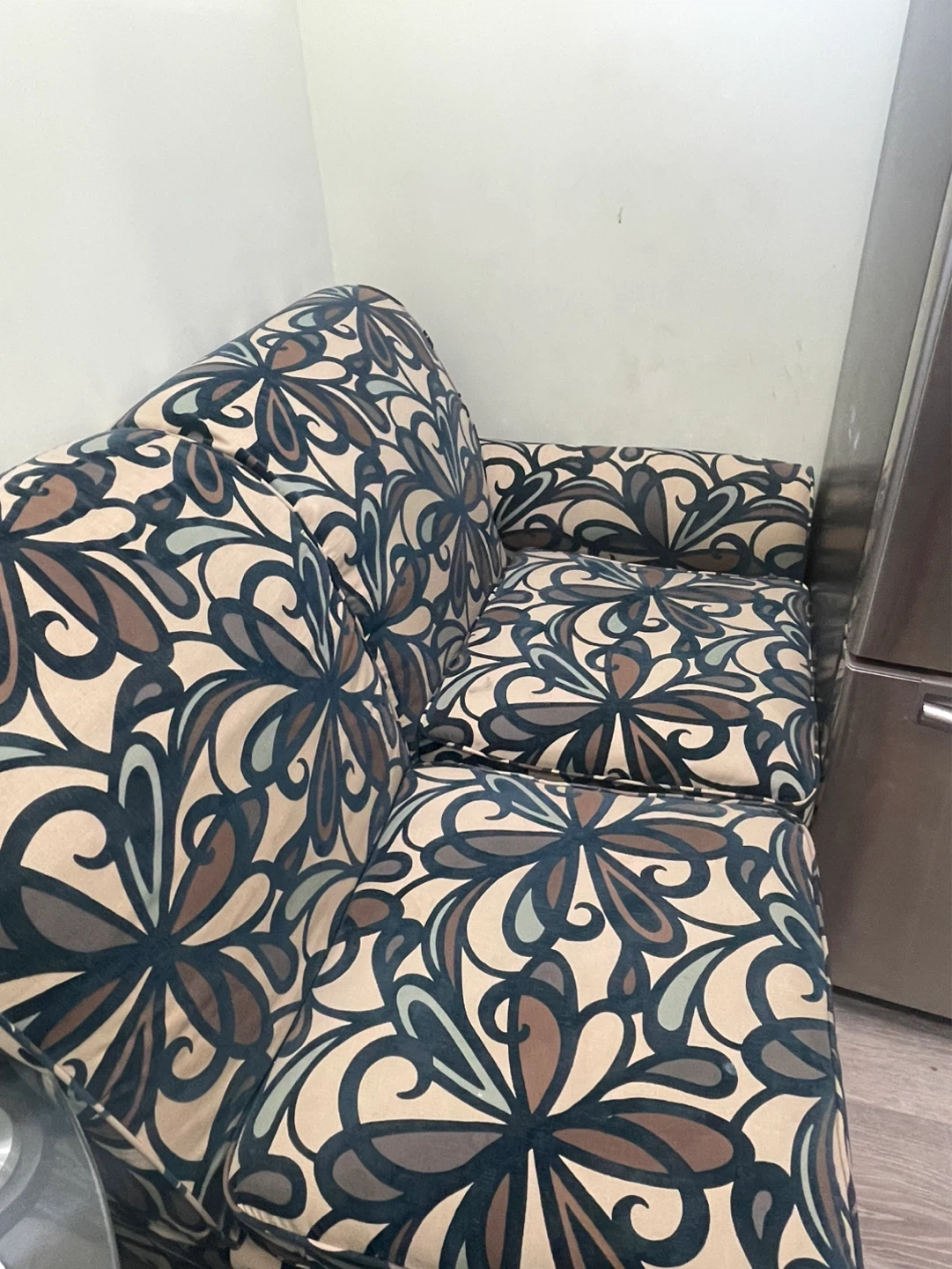 Floral Print Armchair