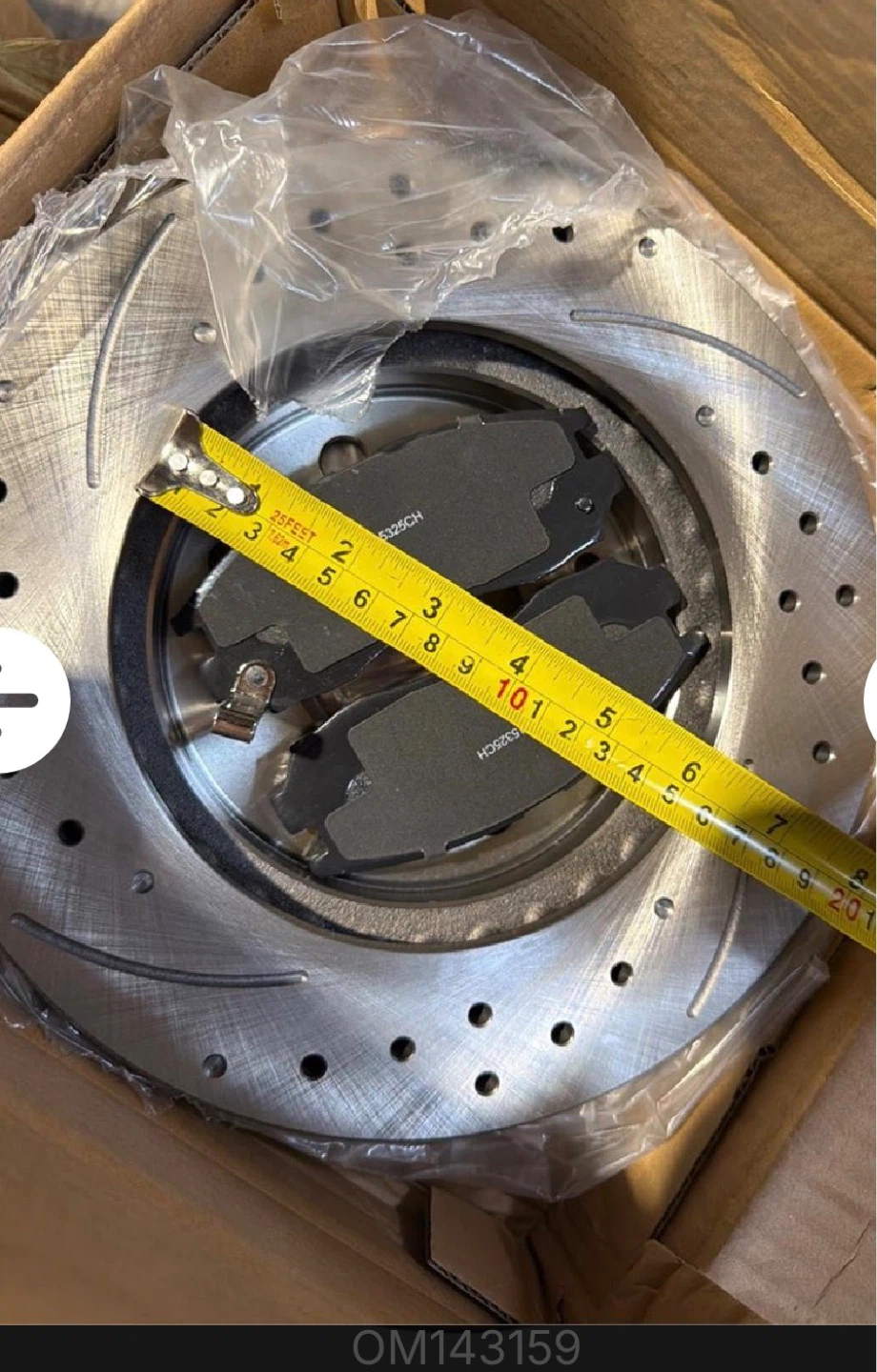 Drilled and Slotted Brake Rotor Set with Pads - photo 5