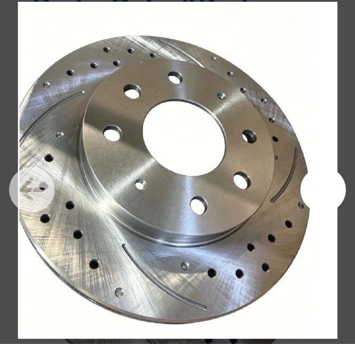 Drilled and Slotted Brake Rotor Set with Pads