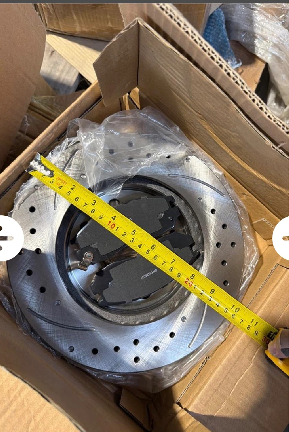 Drilled and Slotted Brake Rotor Set with Pads - photo 4
