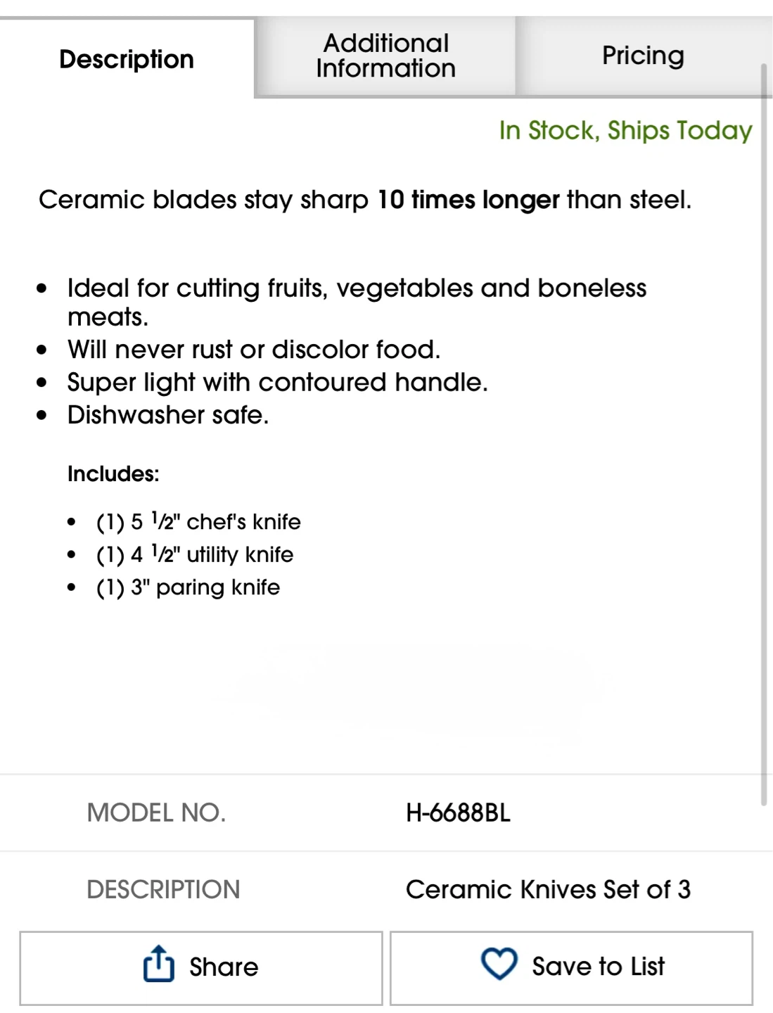 Kyocera Ceramic 3pc Kitchen Knife Set - photo 5