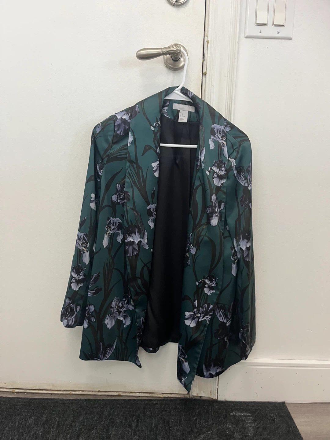 H&M Green Floral Blazer