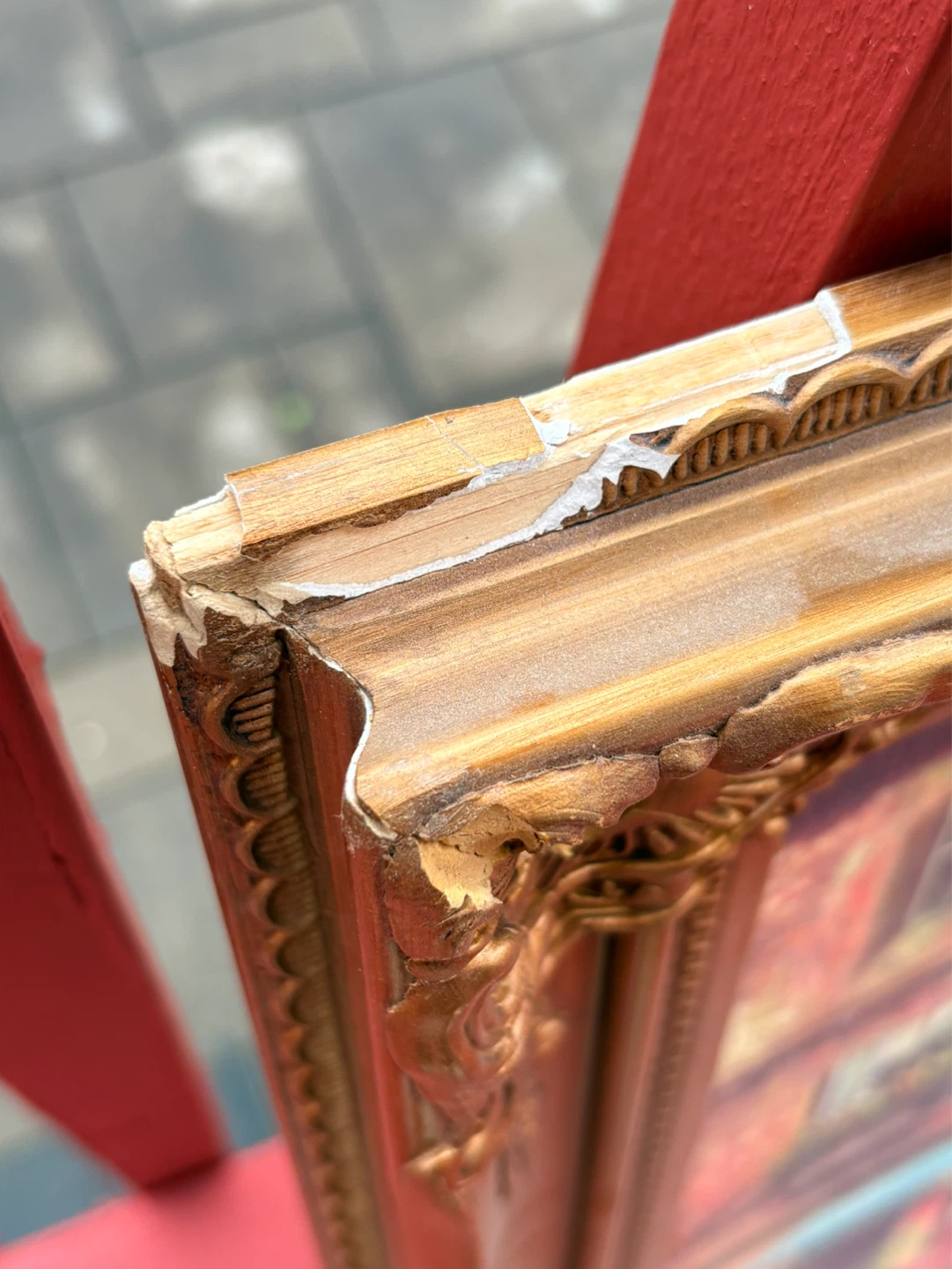 Ornate Gold Framed Painting (cute storefront painting!) ⚽️⚽️ - photo 2