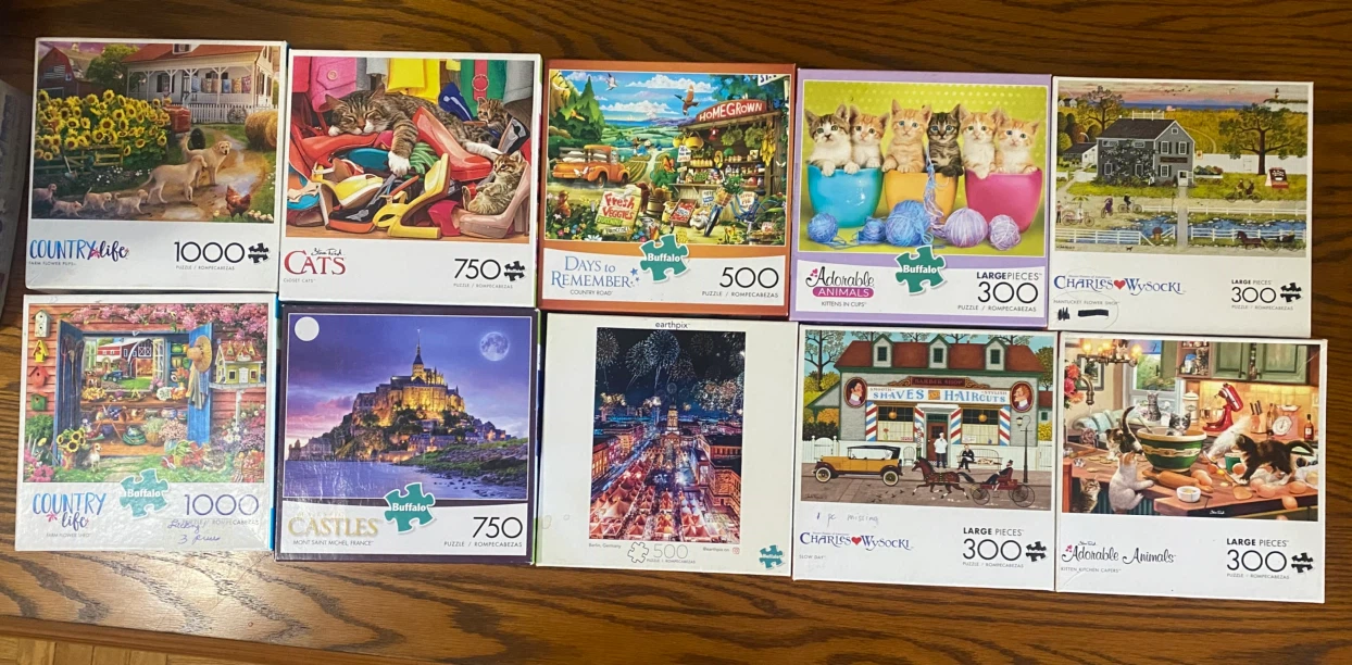 10 used buffalo puzzles