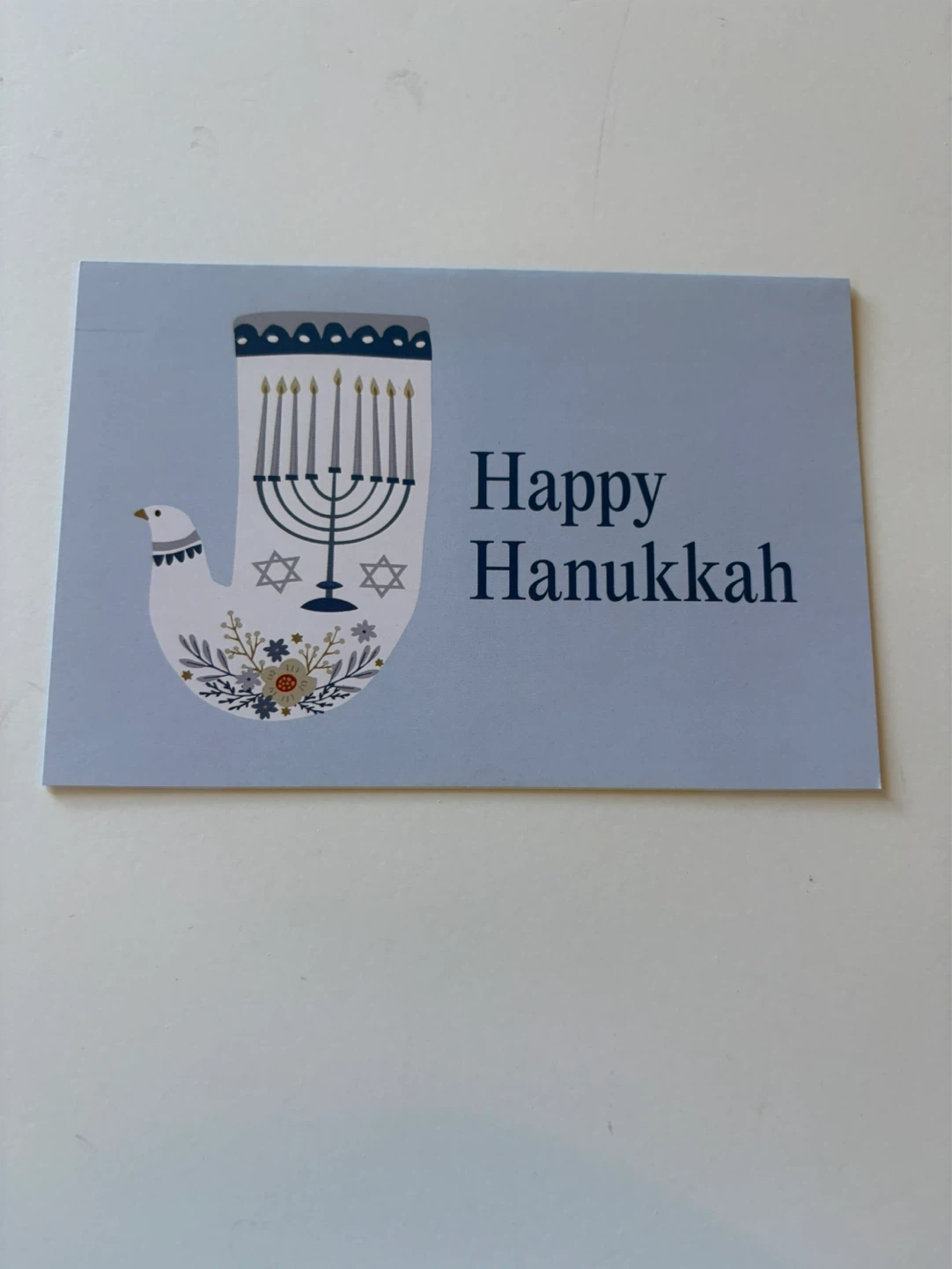 Blank Card - Happy Hanukkah