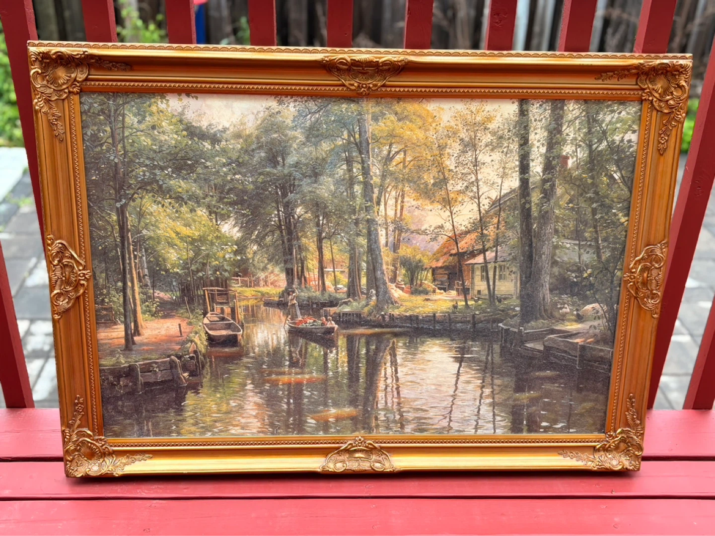 Stunning Gold Framed Landscape Painting ⚽️⚽️