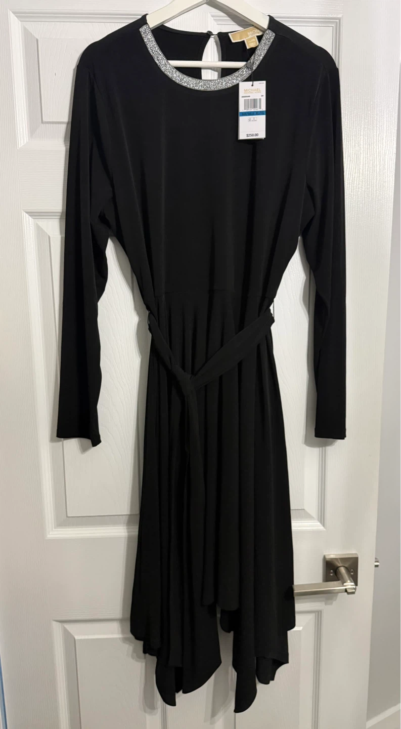 Michael Kors Black Embellished Neckline Dress - photo 2