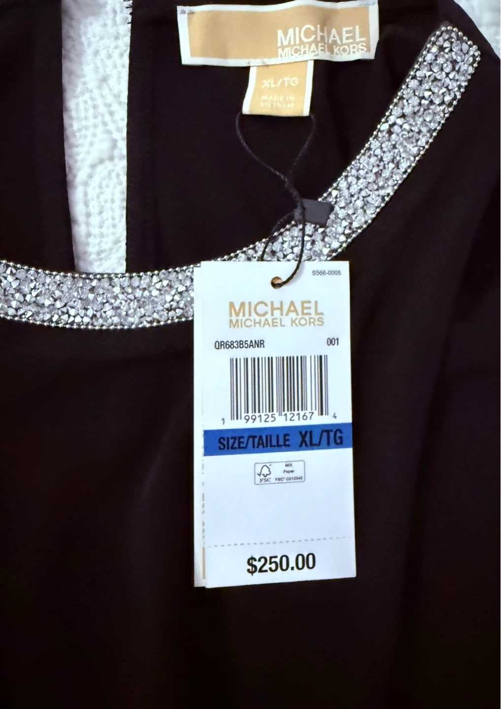 Michael Kors Black Embellished Neckline Dress - photo 5