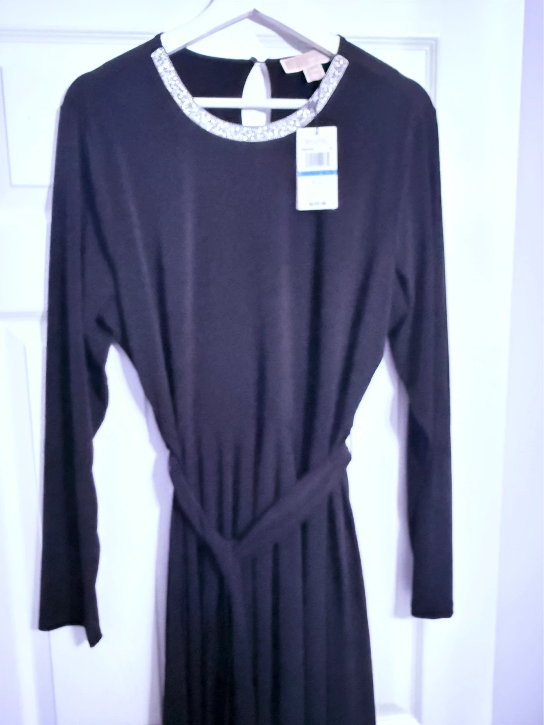 Michael Kors Black Embellished Neckline Dress - photo 4