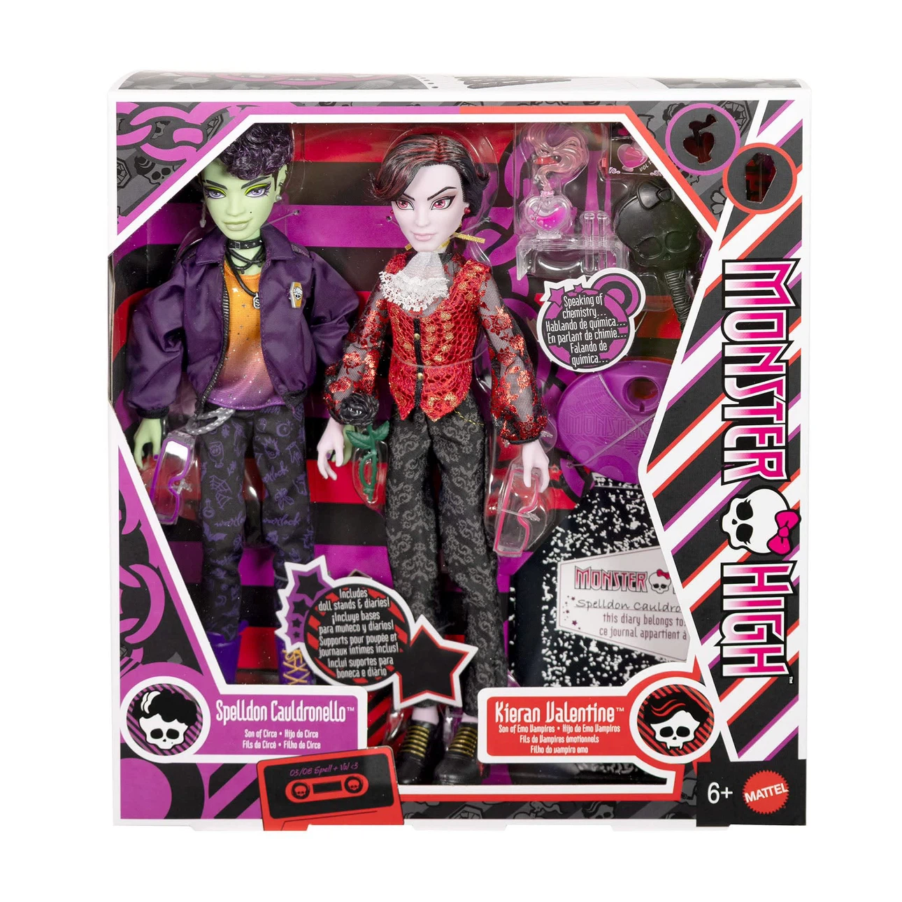 Monster High Kieran Valentine and Spelldon Cauldronello 2-Pack