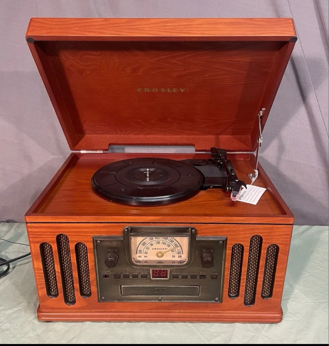 Brand new Crosley Record Player with CD and Radio