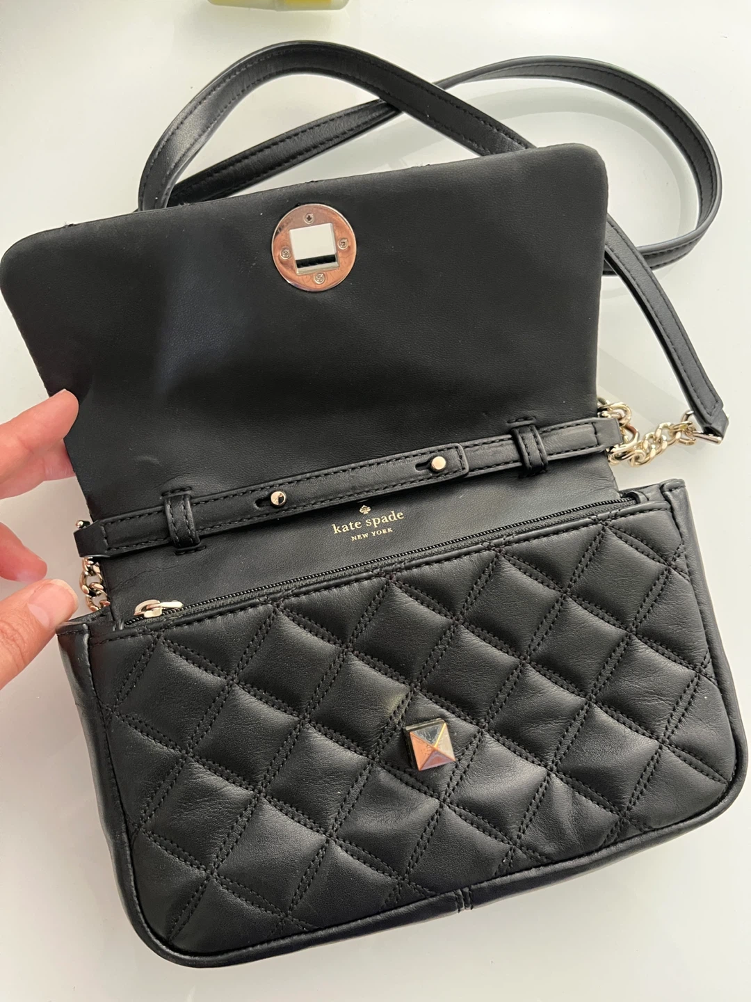 Kate Spade Black Quilted Leather Shoulder Bag - photo 2
