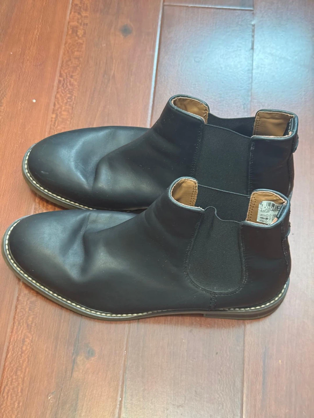 Clarks Black Leather Chelsea Boots