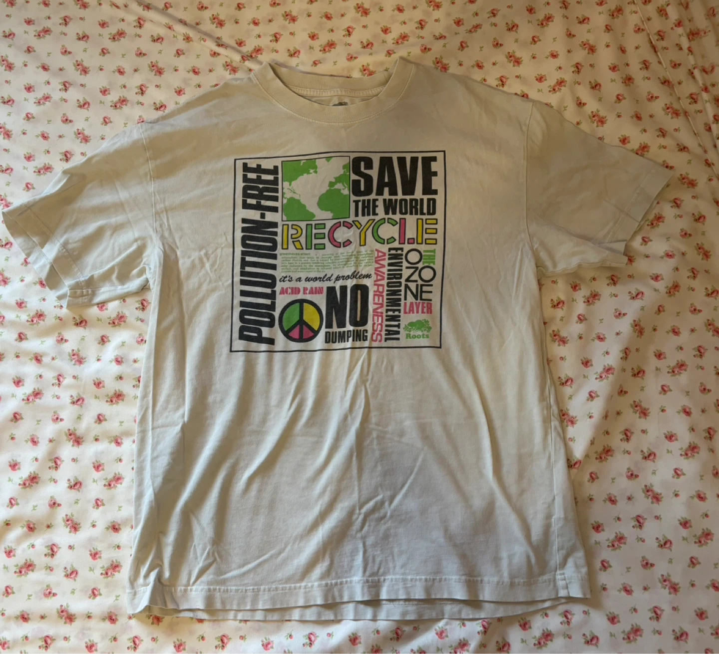 Roots T-Shirt Save the World Recycle