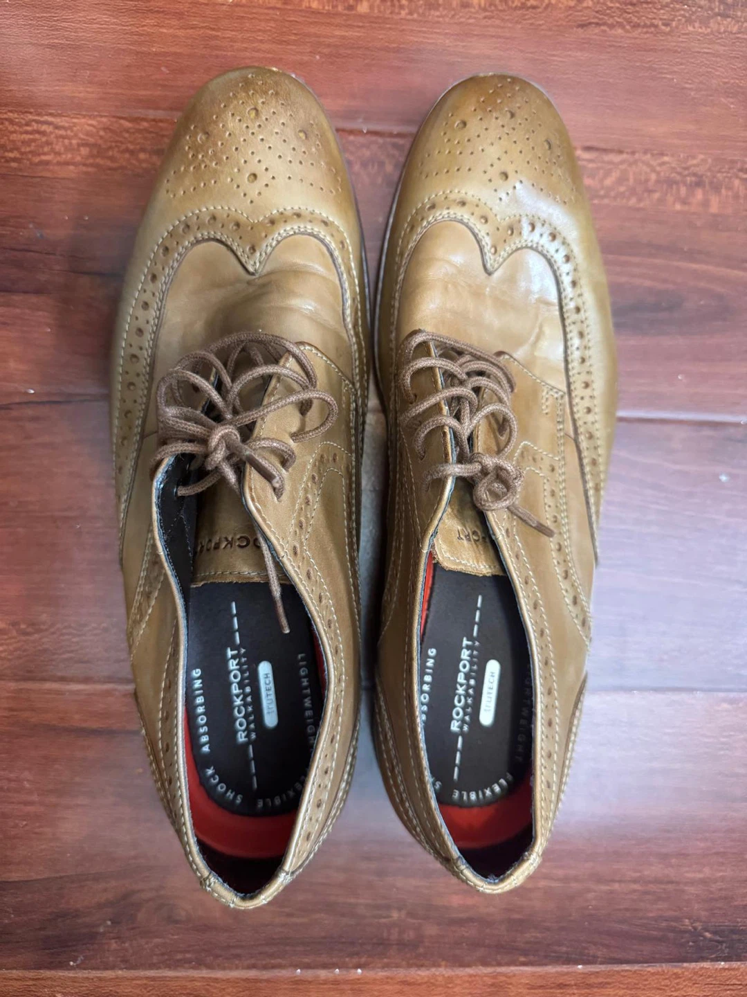 Rockport Brown Wingtip Brogue Shoes