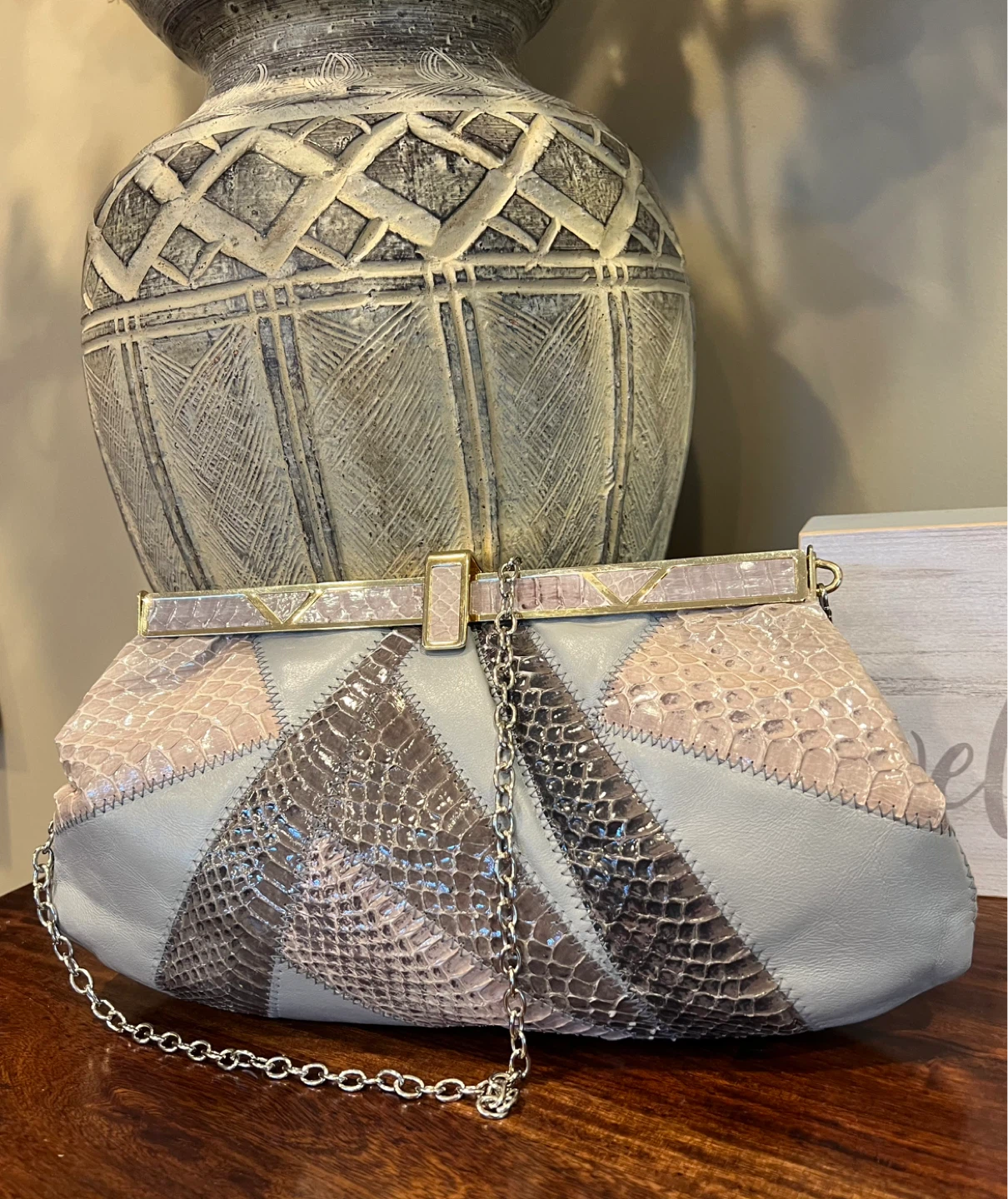 Vintage Jane Shilton Leather Evening Bag/Clutch