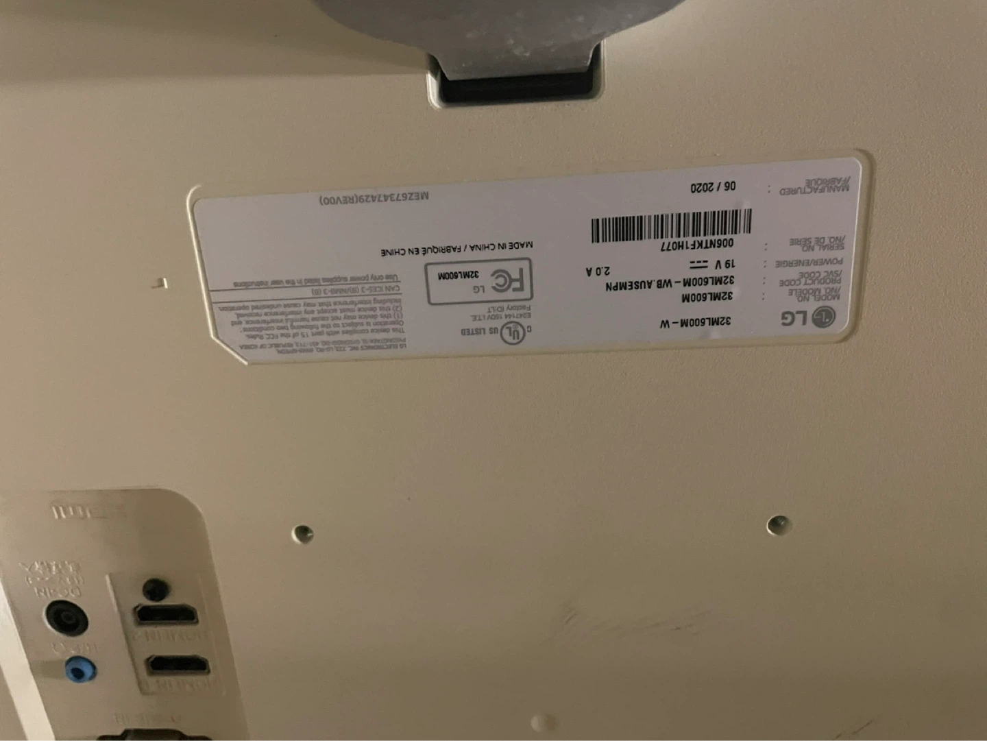 LG 32" HDR 10 FHD Monitor 32ML600M-W⚽️ - photo 2