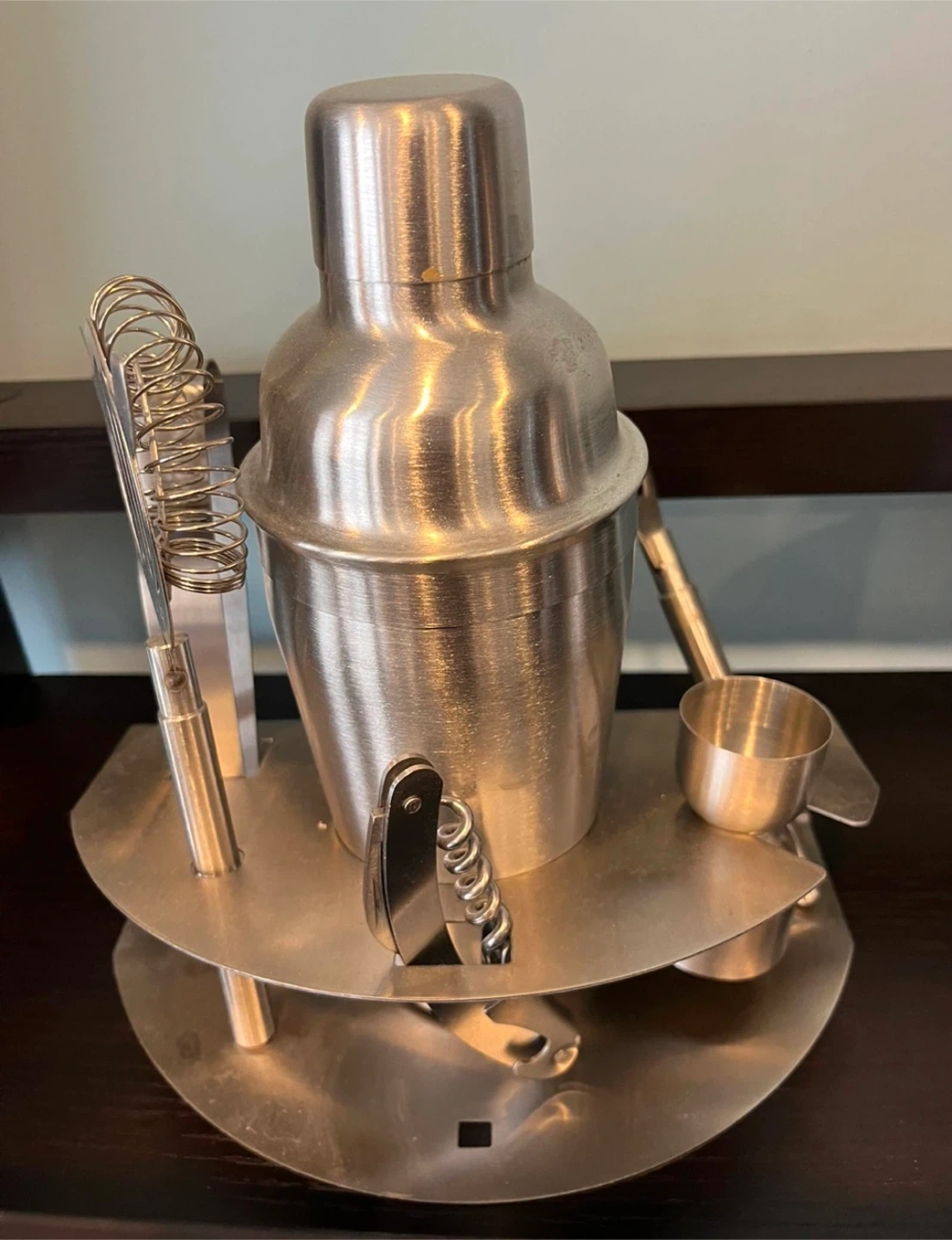 Stainless Steel Cocktail Shaker Set with Ice Bucket - photo 2