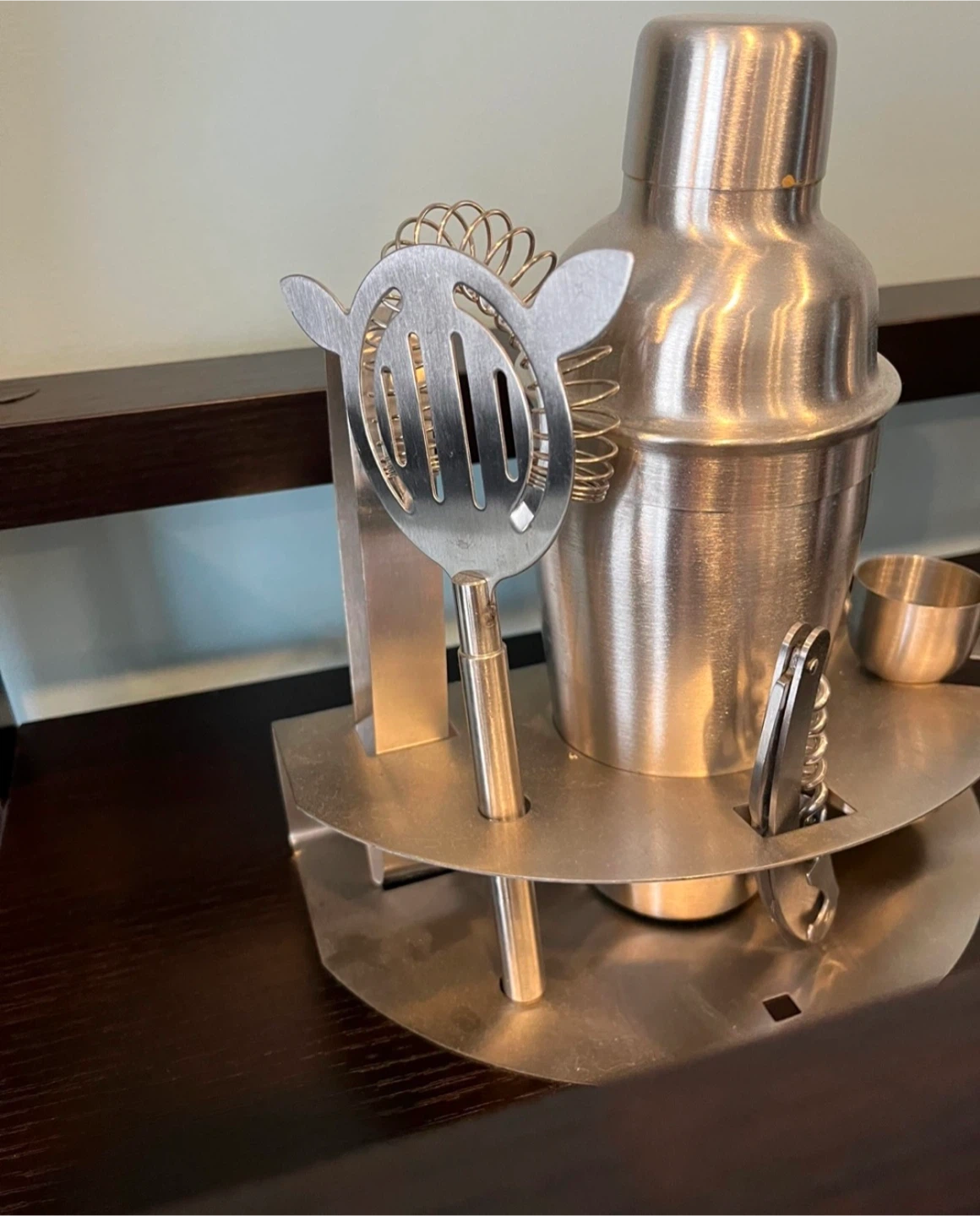 Stainless Steel Cocktail Shaker Set with Ice Bucket - photo 3