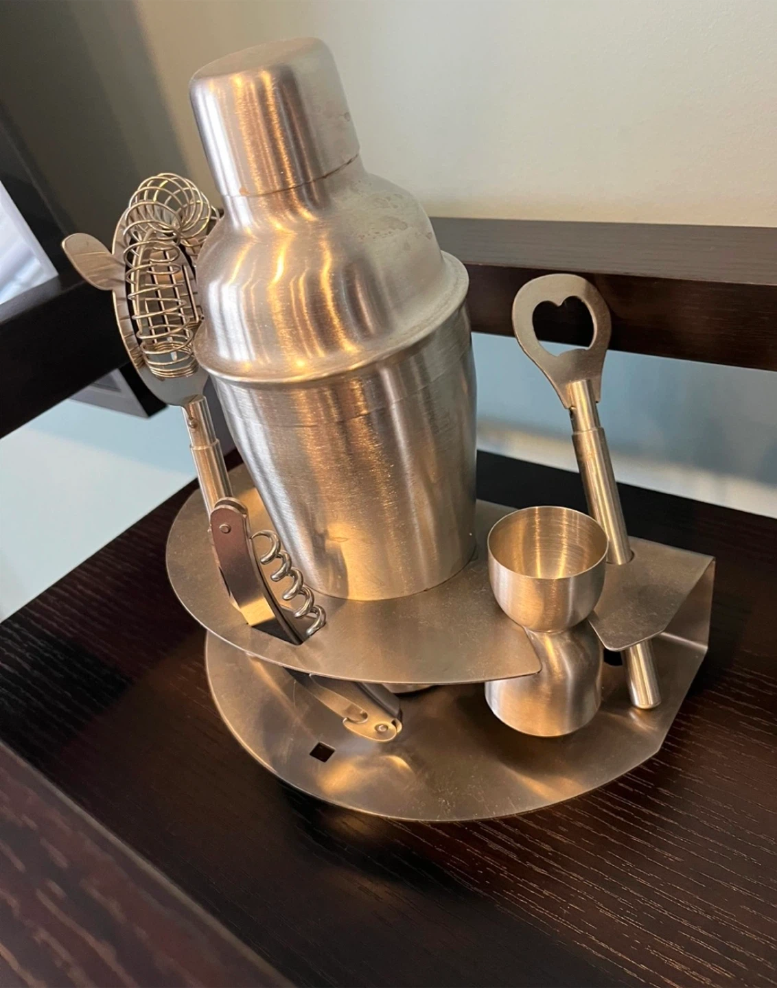 Stainless Steel Cocktail Shaker Set with Ice Bucket - photo 4