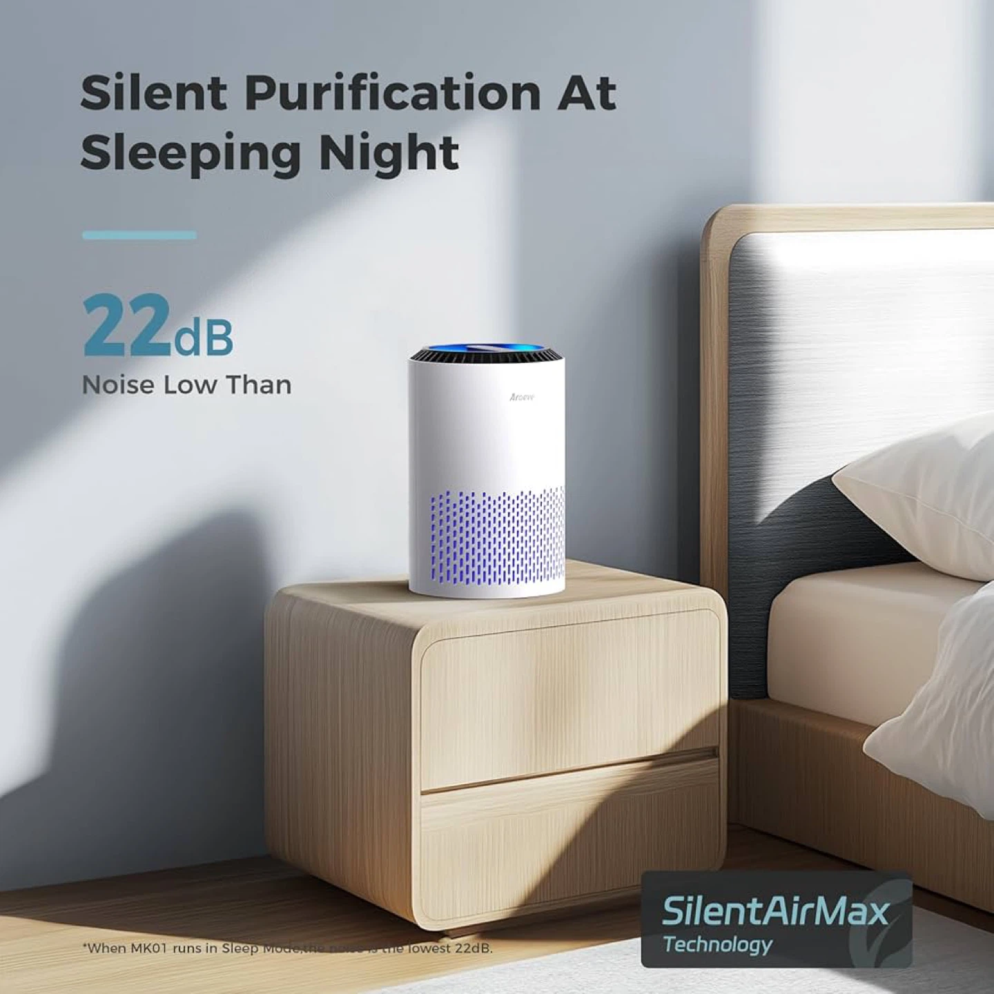 🔥 Brand NEW – Air Purifier for Bedroom & Home (MK01, White) - photo 5