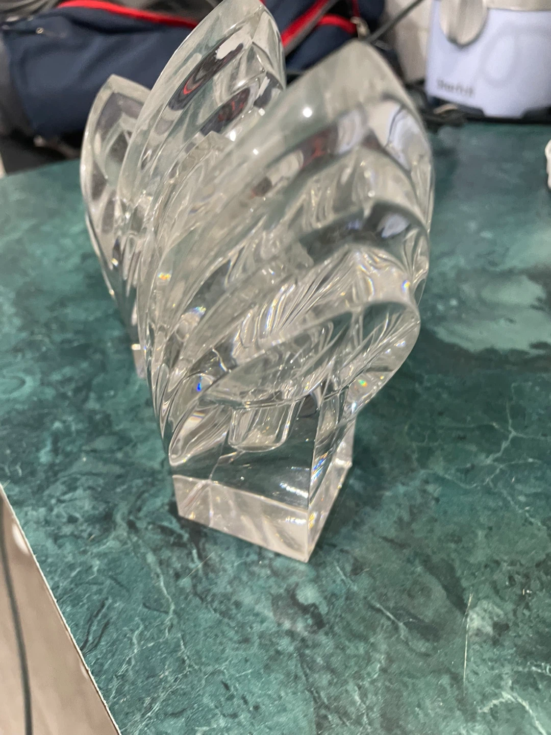 Set of 2 Crystal Vases candle holders - photo 3