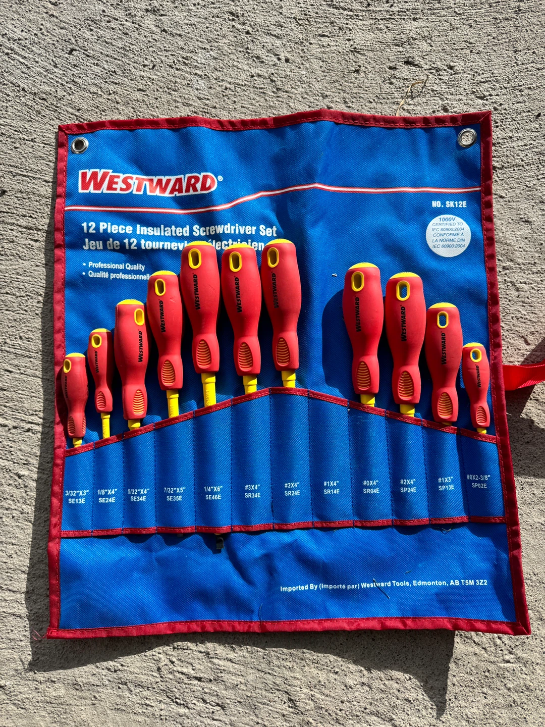 Westward 12-Piece Insulated Screwdriver Set - 1000 V