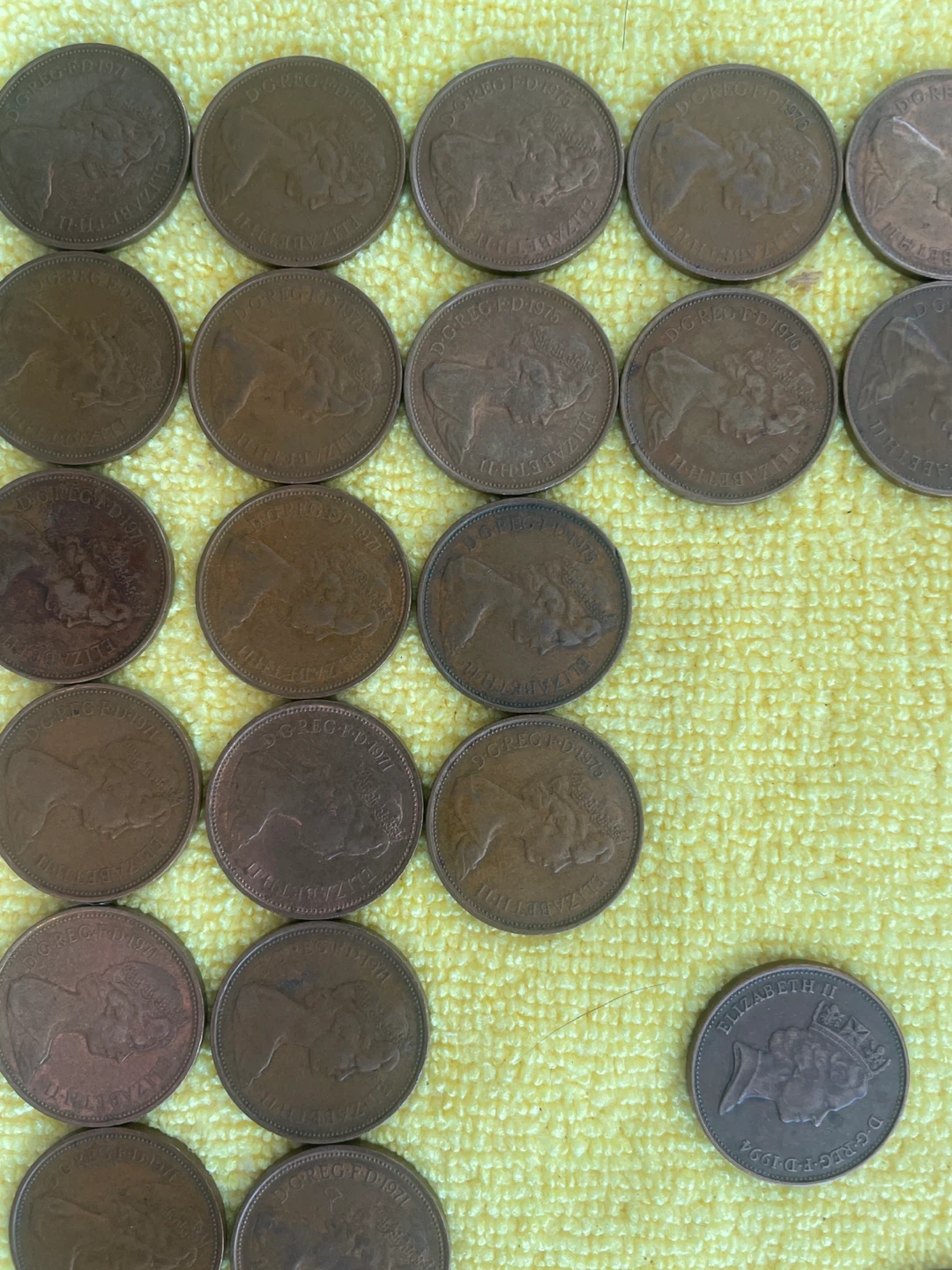 RARE 2 NEW PENCE 1971 Coin LOT - photo 5